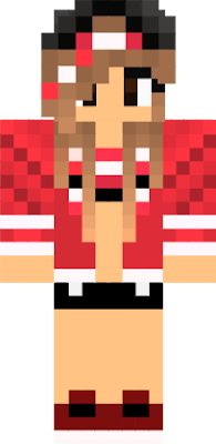 red cute cheerleader