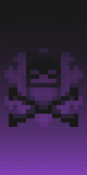 Purple And Black Skull
