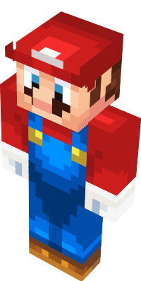 The classic mario skin, but with enhanced 3D gloves and shoes, as well as slightly popping golden buttons.