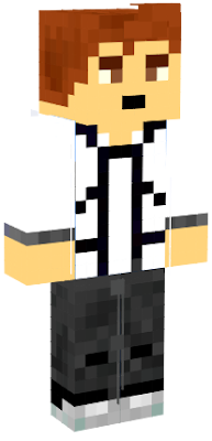 The Skin Is RyGuyRocky With A White shirt and gray shorts and its pretty cool