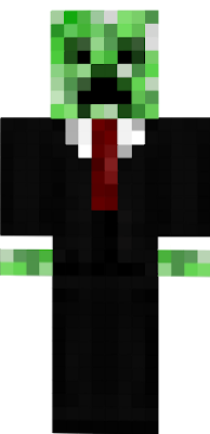 a creeper in a suit