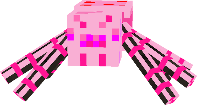 an AMAZING candy spider for your minecraft world, so delicious you want to eat it!