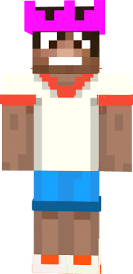These cool clothes are as realistic as you can get for Minecraft! 3D looking shoes , bottom of the shorts, top of the torso, tatoo and a PINK PARTY HAT!