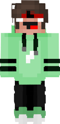 Derp mutant with herobrine with color green.