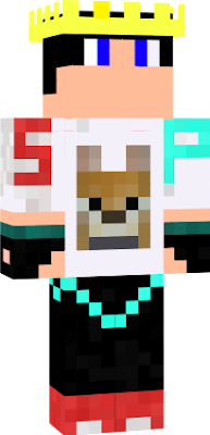 Olá Vc essa e minha skin e a skin q me ajudou foi:camisa do Alfredo recomendo ela!! me add lá no Minecraft:SpaceGames