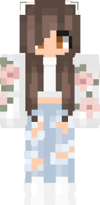friday 2/6/23 Flower-minecraft-skin girl may time18:33pm