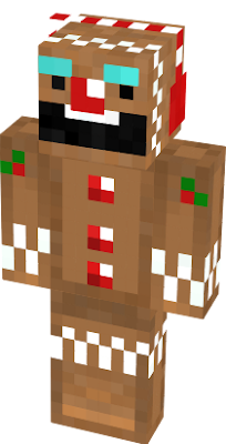 a christmas version of my skin as a gingerbread man, happy holidays, gingersnaps
