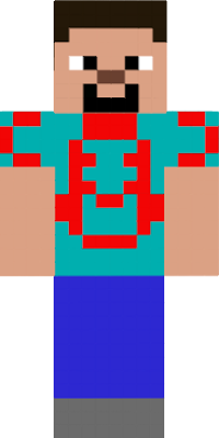 this is what steve should look like(not the red parts)