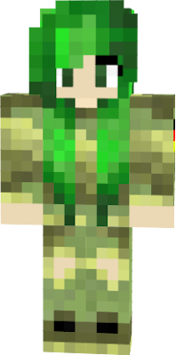 Girl WeilLaura Green Camouflage