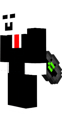 He is a mixture of slender and a enderman and happieness