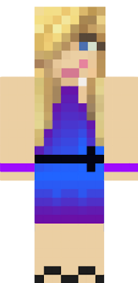 purple and blue dress