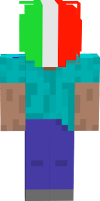 This Is A Italy Flag Head. If u want use for cosmetic, u can use. lets see another CountryHeadsMC Skins.