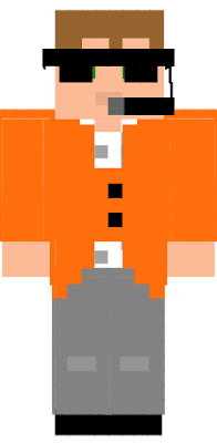Agent secret en costume orange ou bien jeune homme en chemise.