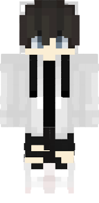Niño con suéter blanco y negro