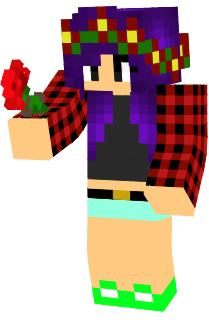 this is a cue skin for a flower gurl. plz friend me on us.mineplex.com :)