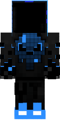 Blue Skull Hoodie Suit