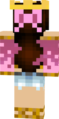 a skin inspired by supergirlygamers. with this one she has brown hair and blue eyes, then a pink and gold theme. with a bow at the back of the hair. and the things on her arms are the glowing spell affects. hope you enjoy:))