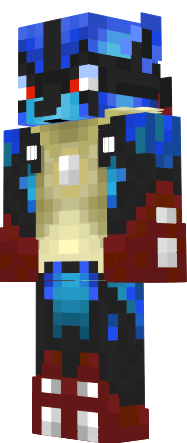 lucario minecraft skin template