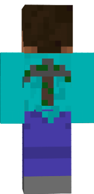 Its steve with a bad stone pickaxe that was attacked by a jungle