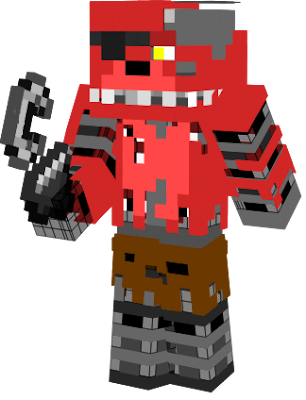 Withered Foxy - Five Nights at Freddy's 2 Minecraft Skin