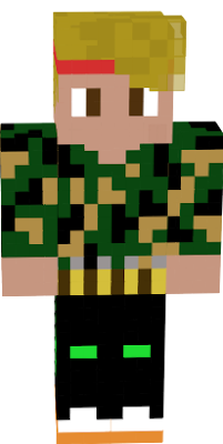 Me with a cammo top and a ammo belt