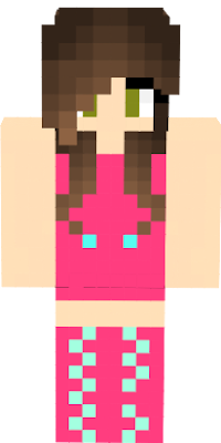 what i like to do is to make new skins out of old ones this used to be all black but now i changed all the clothes to pink to make a cute springy look its realy fun to make things that way you should try it i hope you enjoy my skin!