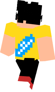 This is a minecraft skin that i made to my friend pedro yes he is a banana