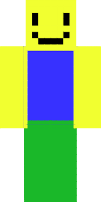 ROBLOX Old Noob Skin - Green, Blue & Yellow. Minecraft Skin