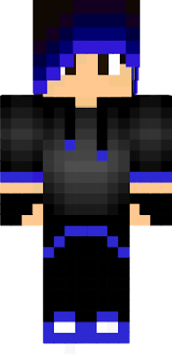 THE AWESOMEST BLUE EMO SKIN EVER!