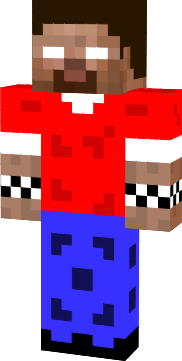 herobrine with a red shirt!!