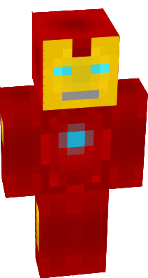 a superb and realistic iron man skin for use in minecraft