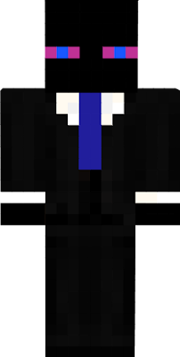 Enderman with suit and blue eyes
