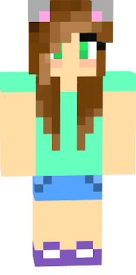 She is a fun girl who likes to swim and play games (like minecraft).