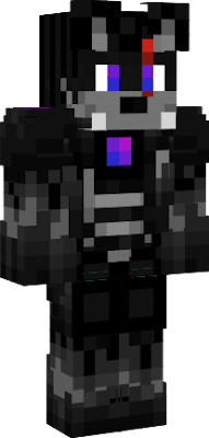 ender wolf with teeth and scar