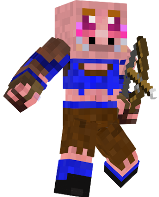 Fixed version of the piggy female warrior sadly new to this so 3rd time is a charm
