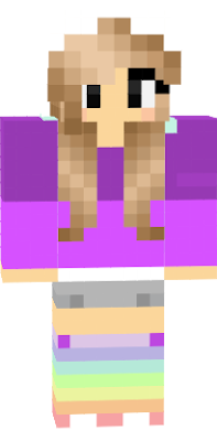 фиолетовой девушки