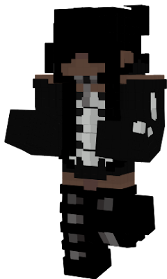 Since most people only make white skins for white kids, I made a black one for the POC goths out there :]