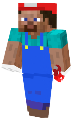 Steve as Mario