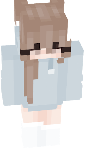 girl minecraft skins with hoodies