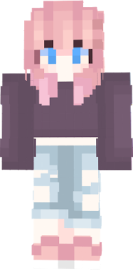 I edited this from original: http://minecraft.novaskin.me/skin/2073943061/new-Pink-Hair