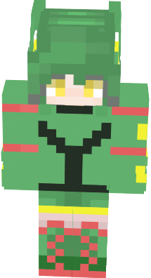 Mega Rayquaza Shiny Minecraft Skin