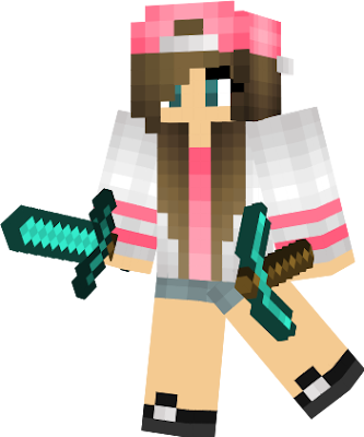 cool minecraft girl!