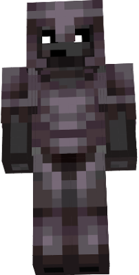 netherite block as ben transformed in human. and armored with netherite armor!