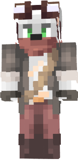 i just found a steampunk fox skin and did a little editing to it to make it my own minecraft skin