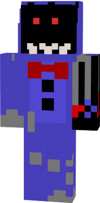 This is Withered Bonnie a costom made skin that I made. For My sister who loves FNAF