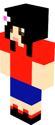 A skin I made fir my big sis how don't know how to make skins even if she's the one that has minecraft -.- True story bro