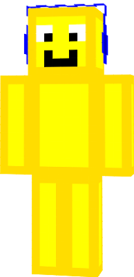 Ein Wandelnder Gold-block mit Kopfhöhrern