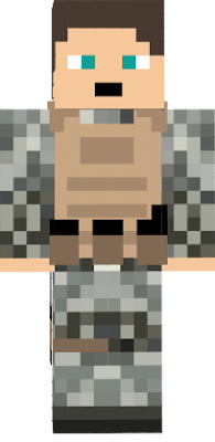 created by Enderkitty63(this skin is a u.s marine acu camo unity whit 2 reload for m16 or m4a1 and a talkie wakie , the american flag and a holster with a revolver. i hope you like him =D)