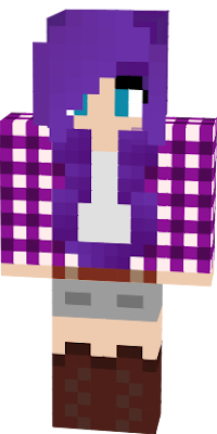 purple haired girl