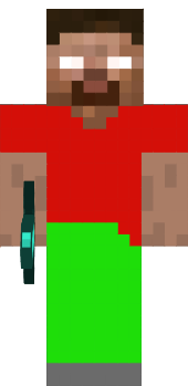 this is a red herobrine!!